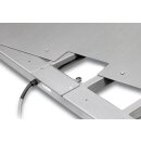 Rampa di salita compresa la lamiera di fissaggio tra ponte di pesata e la rampa di salita, acciaio inox, L×P×A 1250x750x85 mm