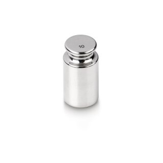 F1 weight 10 g compact form with recessed grip, stainless steel