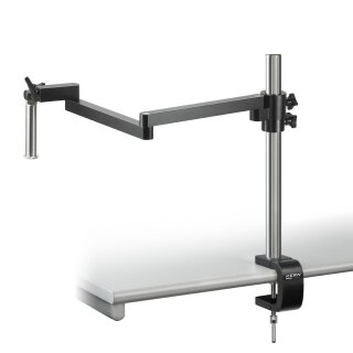 Stereomicroscope stand (Universal) Ball bearing double arm: with clamp