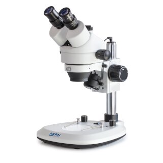 Stereo zoom microscope Trinocular Greenough: 0,7-4,5x: HWF10x20: 1W LED