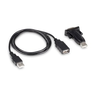 RS-232/USB-Adapter zur Anbindung  von Kraftmessinstrumenten mit USB-Anschluss