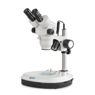 Stereo zoom microscope Trinocular Greenough: 0,7-4,5x: HSWF10x23