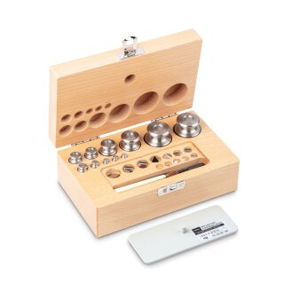 M1 set of weights 1 mg - 200 g stainless steel, in box