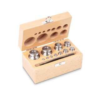 M1 set of weights 1 g - 200 g in box, stainless steel